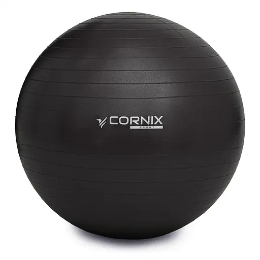 Мяч для фитнеса (фитбол) Cornix 75 см Anti-Burst XR-0026 Black - фото 3