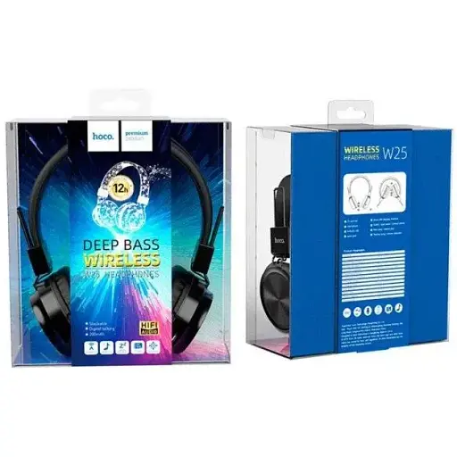 Гарнітура Hoco Bluetooth Stereo W25 black - фото 5