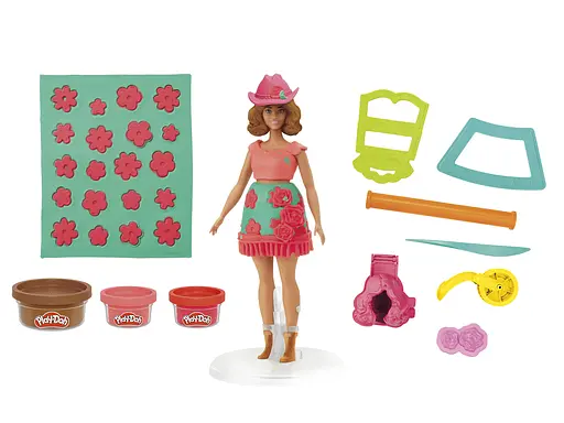 PD Набор для творчества с массой для лепки Hasbro Barbie. Цветы и бахрома (G1360) - фото 3