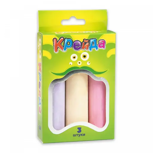 Детский набор Мел Большой круглый Strateg 50100 разноцветный 3 шт - фото 1