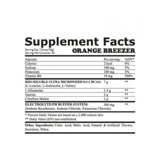 Аминокислотный комплекс Everbuild Nutrition Cryo Cell BCAA 8:1:1 Апельсин 1400 г - фото 2