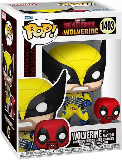 Фігурка Funko Pop Дедпул Росомаха і Бейбіпул Deadpool Wolverine with Babypool 10 см FP D 1403 - фото 3