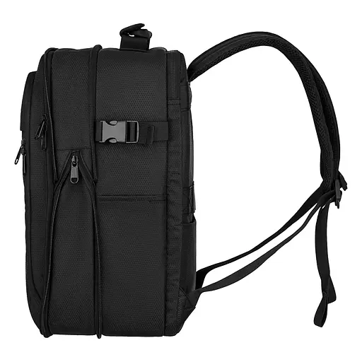 Рюкзак дорожный 2Е Trek, Cabin size, полиэстр, EXP, 17/23л, с отсеком для ноутбука 16", черный 2E sum0027681 - фото 6