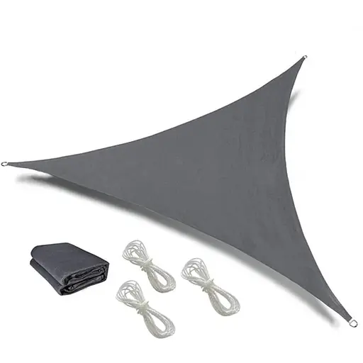 Тент-парус Jumi Garden солнцезащитный 3,6 х 3,6 х 3,6 м серый