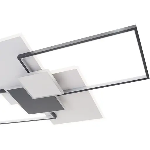 Люстра стельова Brille світлодіодна 140W WW+NW+CW WH/BK (WBL-60C/6) - фото 4