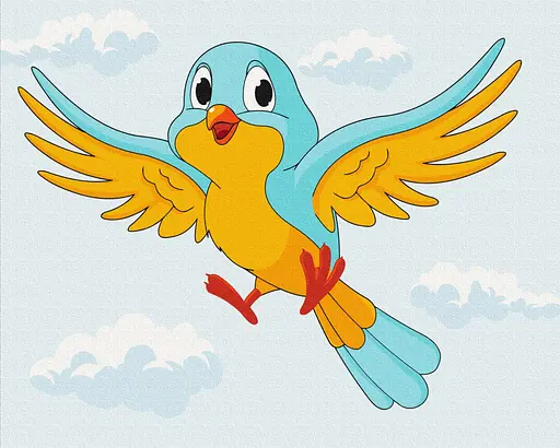 Картина за номерами на підрамнику Brushme Пташка українка