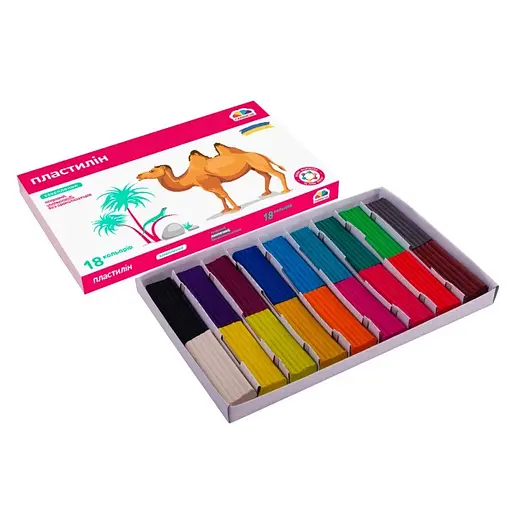 Набор для лепки пластилин "Увлечение" 200315, 18 цветов - фото 2