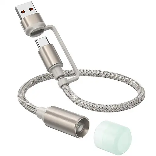 Кабель-світильник Hoco UA38C USB/Type-C to LED (0.3m) Gold - фото 3