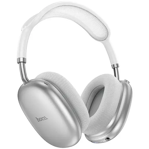 Навушники бездротові повнорозмірні Hoco W55 Plus сріблясті