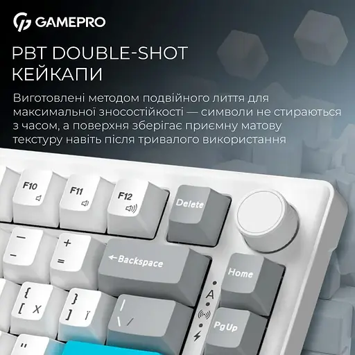 Клавиатура GamePro Asgard Yord White (MK266WH) [152948] - фото 16