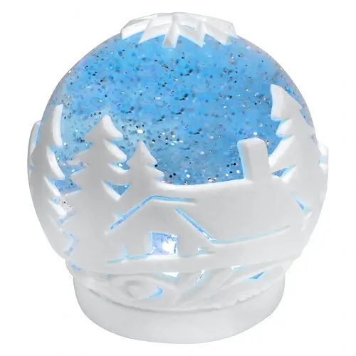 Шар Ялинки з підсвіткою d-14 см - фото 2