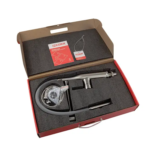 Змішувач для кухні із силіконовим виливом Koer KI-70005-02 KR3388 Нержавіюча сталь - фото 7