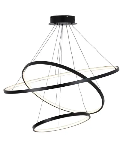 Подвесной светильник, люстра Goldlux 330024 Lea 3 Led 3x60W 4000K 8000Lm IP20 Черный - фото 1