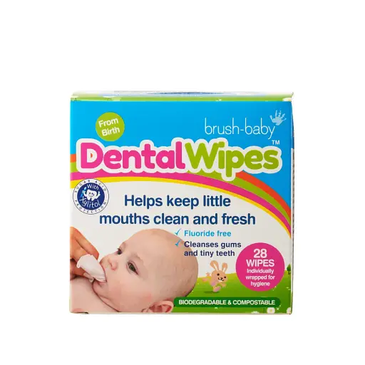 Дентальні серветки Dental Wipes Brush-baby - фото 1