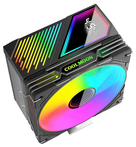 Кулер для процессора Coolmoon GT600 BLACK (GT600 BLACK) - фото 4