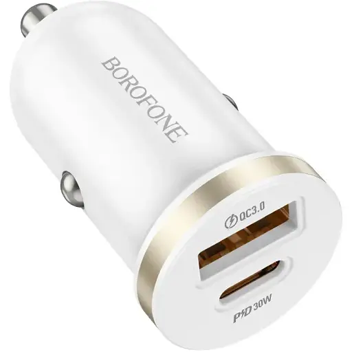 Автозарядное устройство для Borofone BZ22 30 ватт. - фото 1