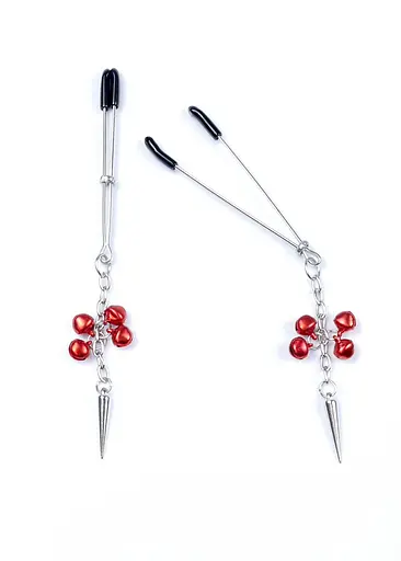 Затискачі для сосків Exclusive Nipple Clamps No.4 Fetish Boss Series (червоний) - фото 4