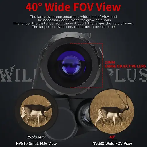 Комплект - монокуляр ночного видения NVG30 Wi-Fi 940nm + шлем (ABS-пластик) + крепления (Черный) - фото 6