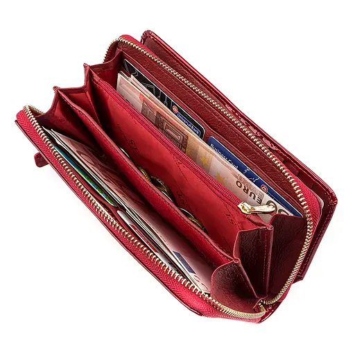 Кожаный женский кошелек (S7001A) ST Leather 20х9.5х3 см acs0015537 - фото 4