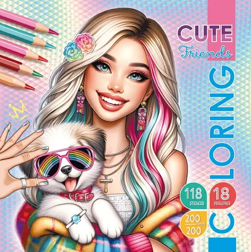 Раскраска, 23308, 16 страниц, 200x200 мм