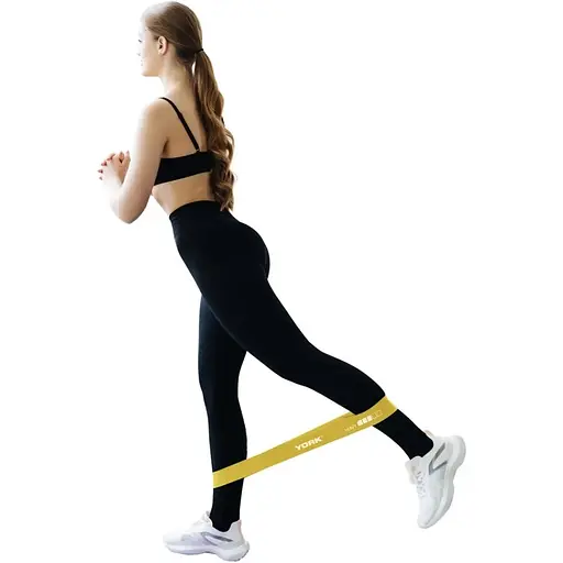 Резинка для фитнеса York Fitness Heavy, желтый - фото 6