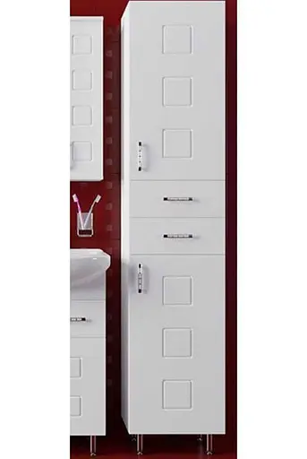 Пенал для ванной комнаты ПиК Корфу правый П 40 см Белый 30412 - фото 4