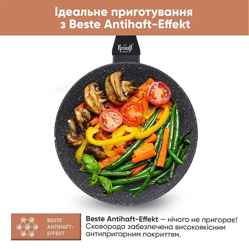 Сковорода Krauff Fry Power зі скляною кришкою 28 см (25-45-278) - фото 8
