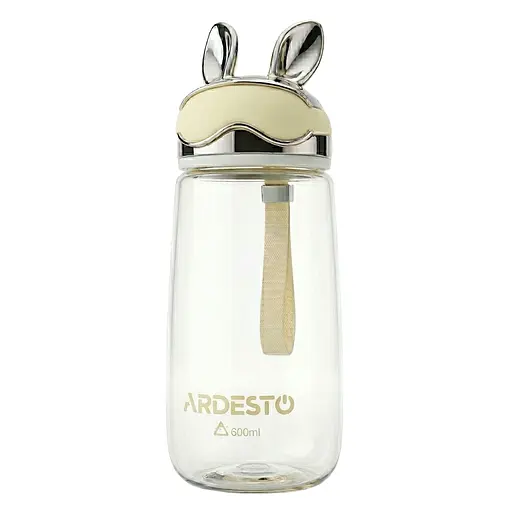 Пляшка для води Ardesto Bunny жовтий 600 мл (AR2260BY) - фото 1