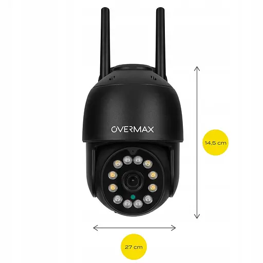 IP-камера Overmax Camspot 4.95 WiFi 2.5K Anthracite уличная поворотная - фото 10