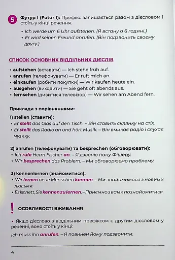 Воркбук для вивчення німецької граматики Deutsches Grammatikbuch В1 - фото 6