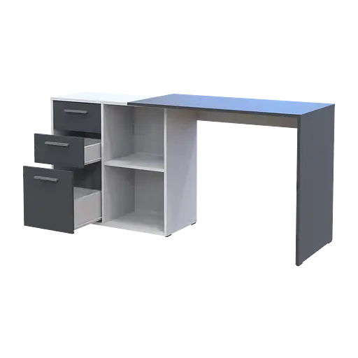 Офісний стіл Doros T8 Білий/Графіт 100х83х75 (41516125) - фото 8