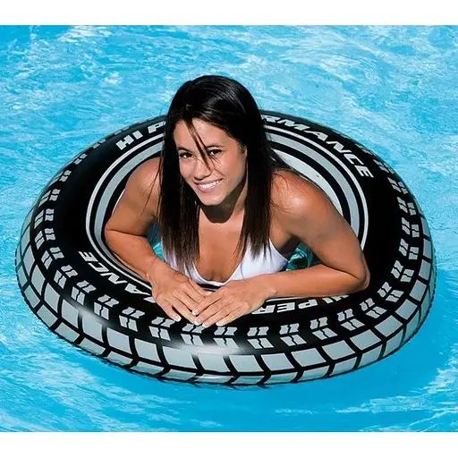 Детский надувной круг Intex 59252 NP Шина. Диаметром 91см, от 6 до 10 лет - фото 2