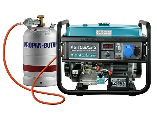 Генератор бензиновий газ/бензин Konner&Sohnen 7.5/8 кВт KS 10000E G - фото 2