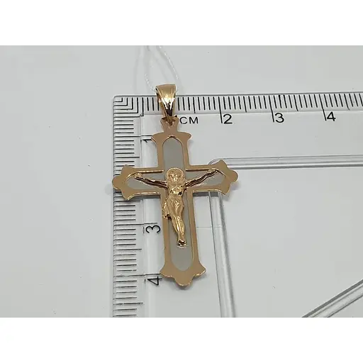 Золотой крестик Favoritum Распятие Христа. 720021 - фото 4