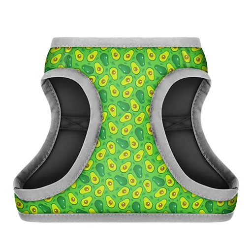 Шлея для собак м'яка Waudog Clothes з QR паспортом малюнок Авокадо XS4 В 36-39 см С 26-28 см - фото 4