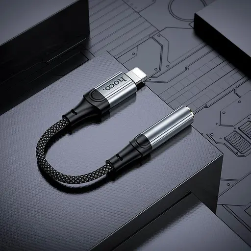 Перехідник Hoco Lightning to 3.5 мм Fresh digital audio converter LS36A 0.12 м DA - фото 3