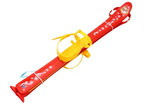 Лыжи с палками детские 3350 Технок 78 х 14 х 12 см (4823037603350) Красный - фото 2