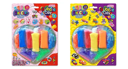 Набір для творчості Air Clay+Bubble Clay, блістер, Danko Toys - фото 2
