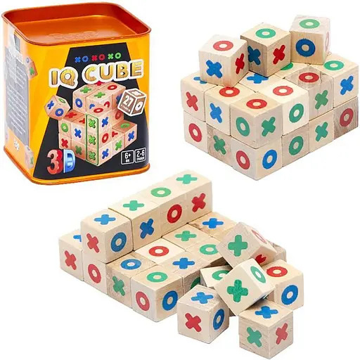 Настольная развлекательная игра IQ Cube Danko Toys G-IQC-01-01U 27 кубиков - фото 1