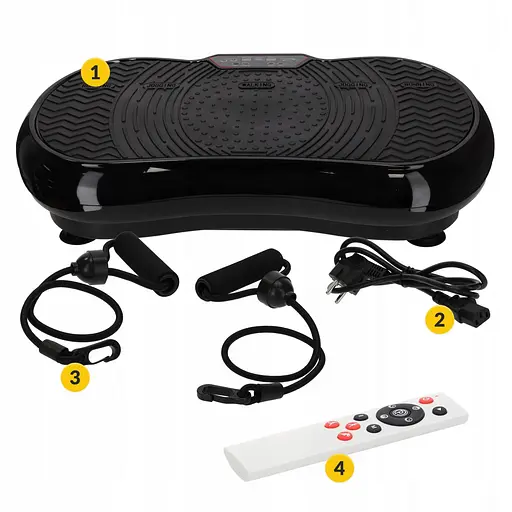 Віброплатформа для тренувань 4FIZJO Pro+ з пультом та еспандерами 4FJ0594 (P-5907739319524) - фото 4