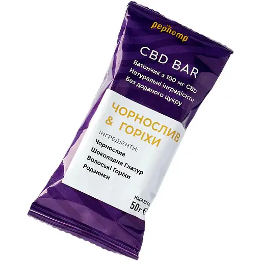Батончик Pephemp CBD BAR Чернослив & Орехи 50 г