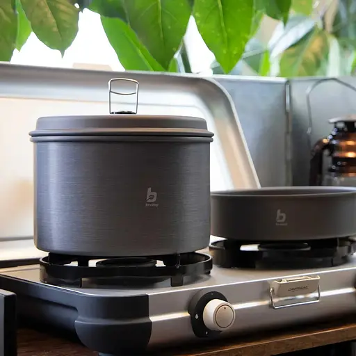 Набор посуды Bo-Camp Explorer 3 Pieces Hard Anodized серый/зеленый (DAS302732) - фото 10