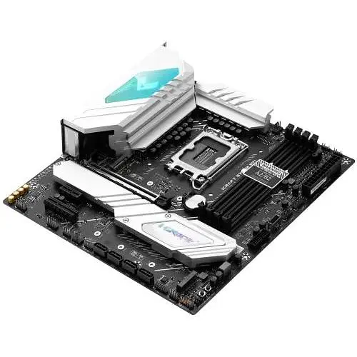 Материнская плата Maxsun LGA1700, iCraft B760M WIFI, B760, 4xDDR5, Int.Video(CPU), 4xSATA3, 1xPCI-E 16x 5.0, 1xPCI-E 4x 3.0, 1xPCI-E 1x, 3xM.2 4.0, RTL8125B, 4xUSB3.2/4xUSB2.0, 1xUSB TypeC 3.2, DP/HDMI, WiFi 6E+BT5.3, 17 фаз, ARGB, MicroATX (MS-iCraft B760M WIFI) - фото 6