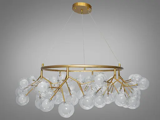 Шляхетна, естетично приваблива люстра підвісна "Світлячок", 54 плафони - фото 1