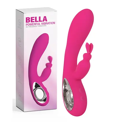 Вібратор-кролик Boss Series Bella 19.5 см рожевий - фото 3