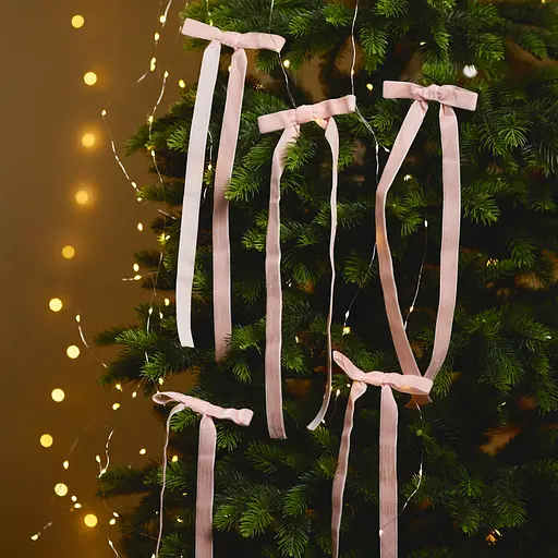 Набор декоративных украшений Yes! Fun Банты 36x12 см 5 шт. пудровый (975098) - фото 5