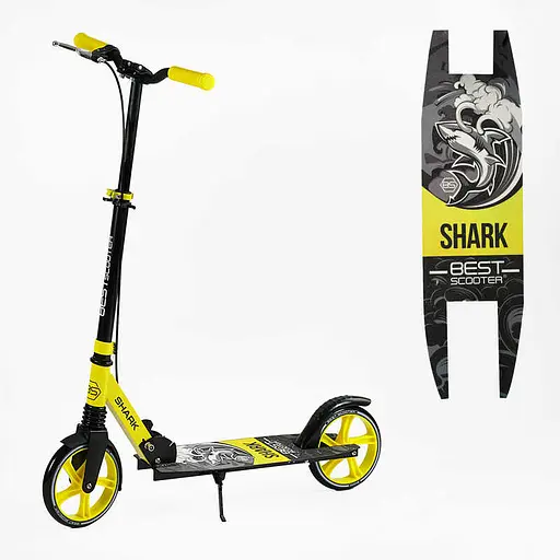 Самокат двухколесный Best Scooter SHARK, PU колеса 20 см, SH-10865