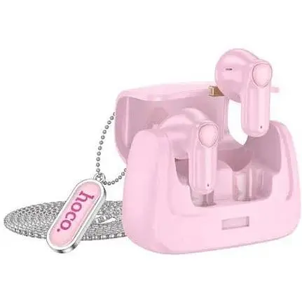 Беспроводные наушники Hoco DES35 Dawn handbag BT headset, BT5.3, 35mAh, 300mAh, 5.5h, Pink
