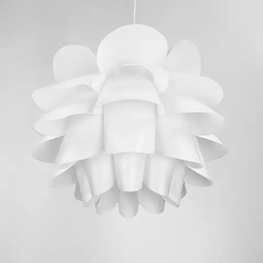Підвісний світильник у формі білої квітки Ø 45 см | Line F | Арт. SG26-450 - фото 7
