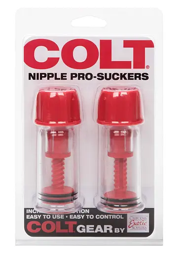 Помпа для сосков CalExotics COLT Nipple Pro-Suckers 10.3 см красный - фото 2